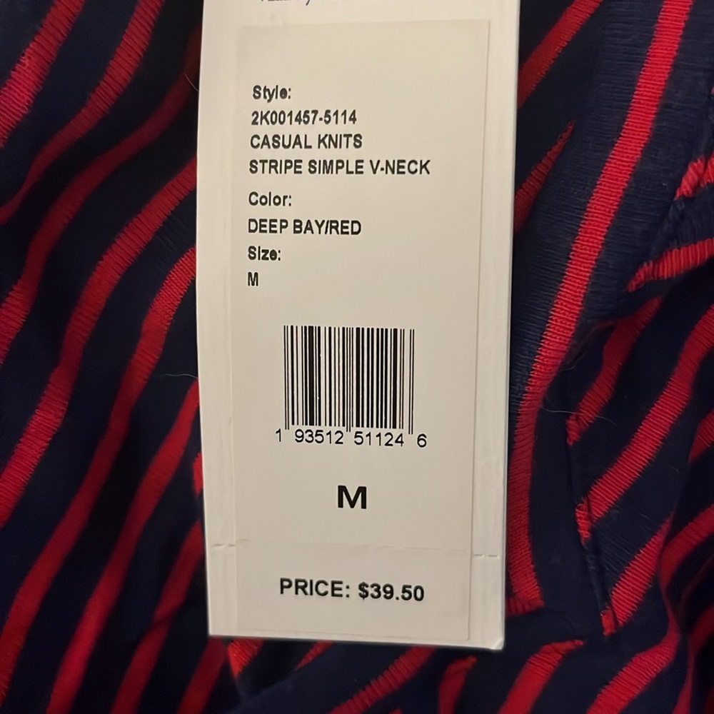 Vineyard vines, women’s striped T-shirt, size medium new with tags - Picture 5 of 5